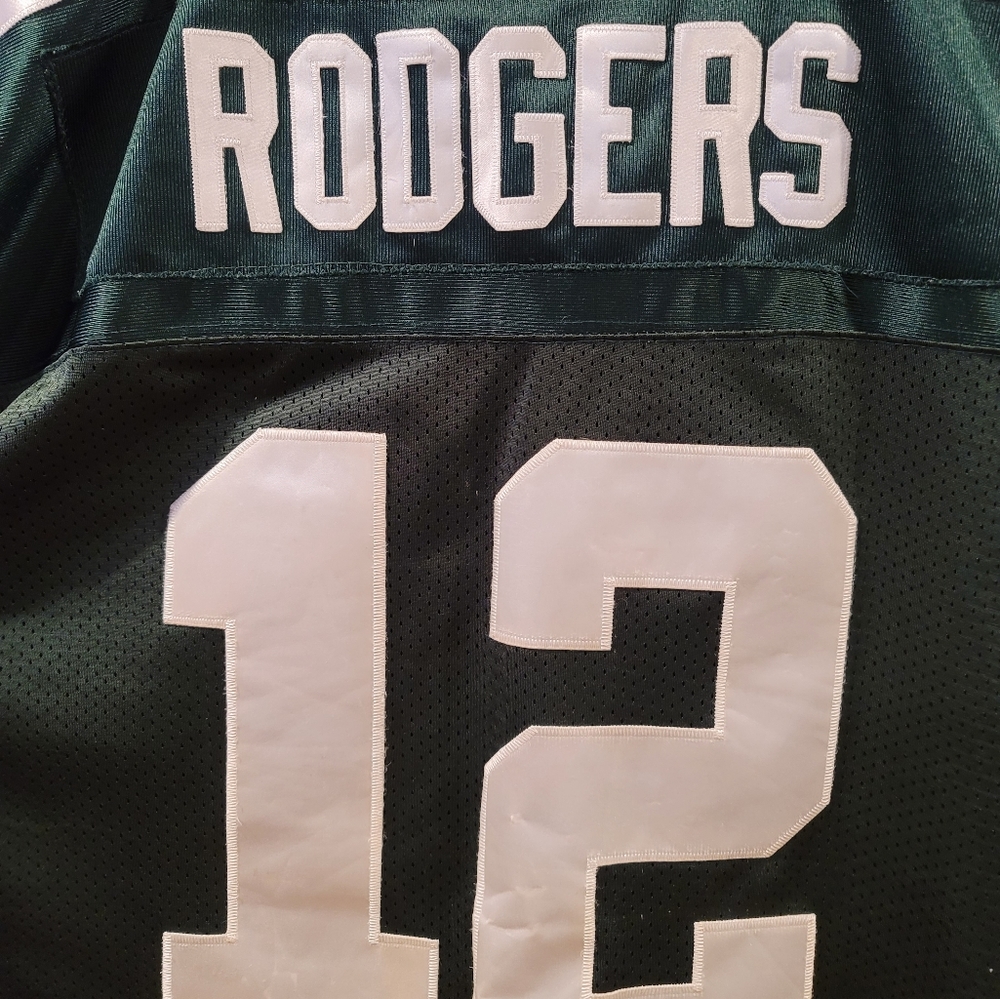Onfield Aaron Rodgers Stitch Jersey - Picture 8 of 8